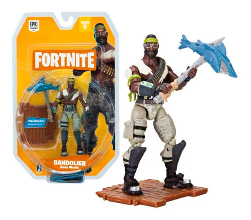 Fortnite Figura Bandolier Solo Mode 10 Cm Original