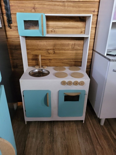 Imagen 3 de 10 de Cocina Cocinita Infantil Madera Emily Creaciones