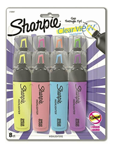 Sharpie Clear View Highlighters, Chisel Tip, Assorted