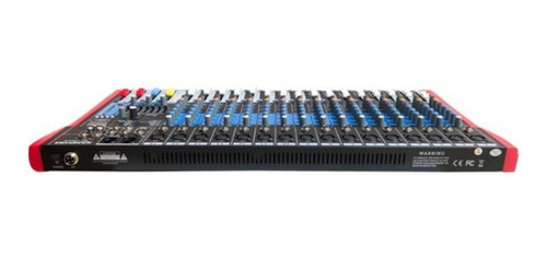 Imagem 6 de 8 de Mesa Som 16 Canais Analógica Efeito Usb Equalizador Ms162eux