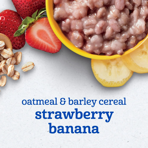 Gerber Alimento P/niños Cereal Avena Sabor Fresa-plátano 4pz