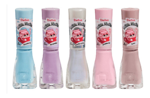 Dailus Kit Esmaltes Milk Nails Com 5 Cores Cor 4 Cores 1 Top Coat