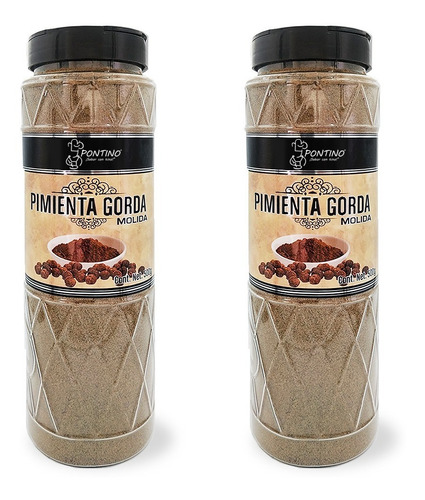 Pontino Pimienta Gorda Molida 500 Gramos 2 Piezas