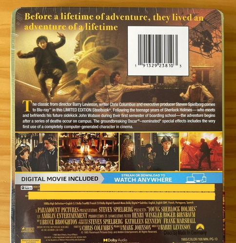 Bluray Steelbook O Enigma Da Pirâmide - Spielberg - Lacrado