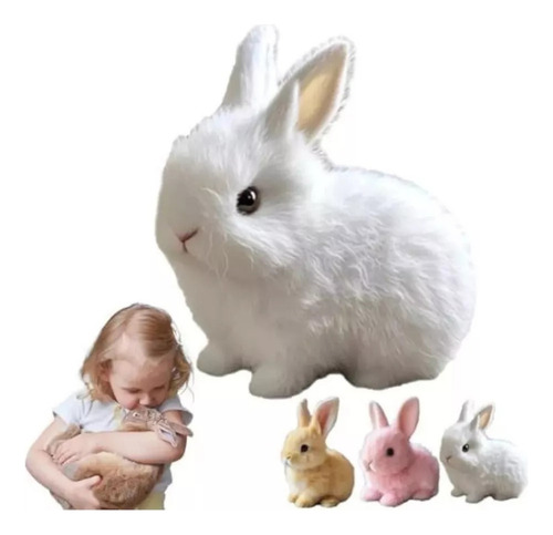 D Conejito De Pascua Eléctrico De Peluche Que Camina Y Hace