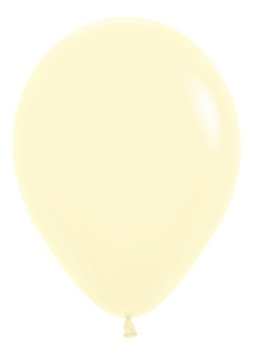 Globos R-12 Pastel Mate Amarillo X 50 -sempertex