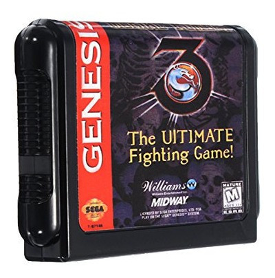Cartucho Juego Sega Genesis 16 Bit Mortal Kombat 3 Ultimate