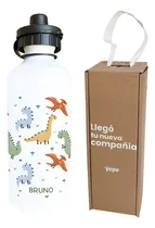 Comprar Botella Infantil Dinos Personalizada Con Nombre + Caja