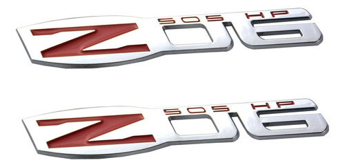2 Emblema Corvette Z06 Sustituye A La Insignia De Guardabarr