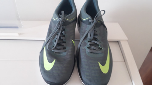 Tenis Nike Usado 1 Vez - Número 41 Cinza E Verde
