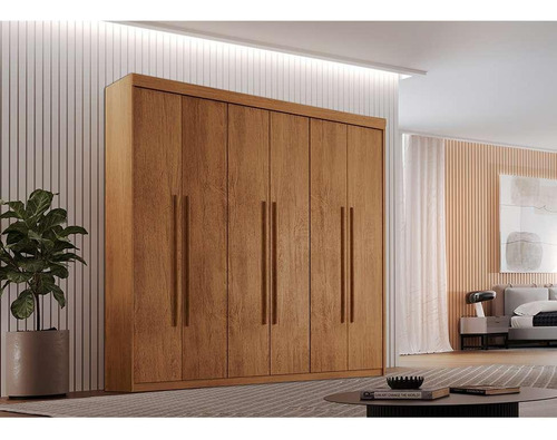 Guarda-roupa Casal Xangai 6 Pt 2 Gv Imbuia
