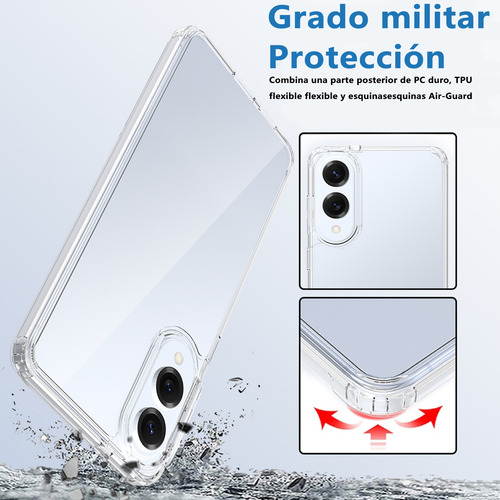 Funda Transparente Para Samsung S25 Edge Antiamarilleo
