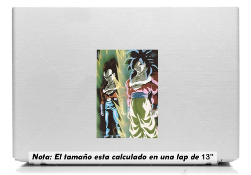 Vinil Sticker Laptop 15cm Esferas Dragon Gt Goku Vegeta 43