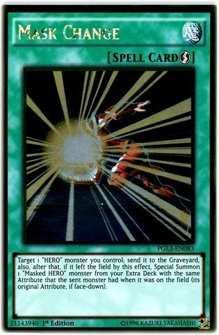 Yu-gi-oh! - Mask Change (pgl3-en083) - Premium Gold: Oro Inf