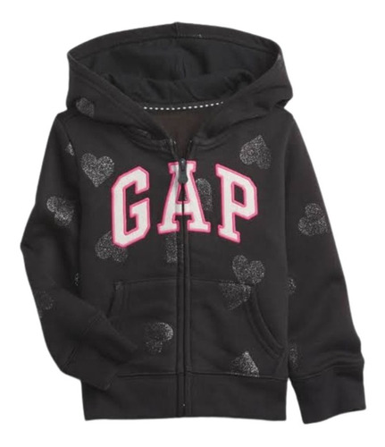 Polerón Diseño Gap Niña Con Capucha Y Cierre (original)