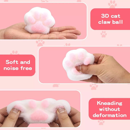 2 Peças De Brinquedos Macios Em Forma De Pata De Gato Para M