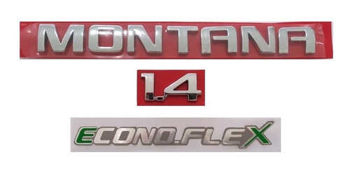 Emblema Montana Econoflex 1.4 2011 2012 2013 2014 15 16 Kit 
