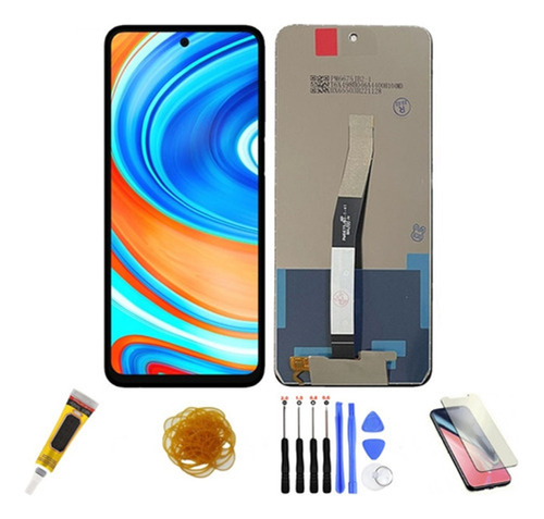 Tela Frontal Display Lcd Para Redmi Note 9s/note 9 Pro + Kit