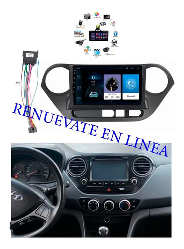 Radio Android Gps 9 Pulgadas Más Bisel Hyundai I10 Año 2014 