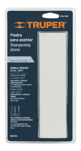 Piedra Para Afilar Asentar 200mm Doble Grano Truper 11668