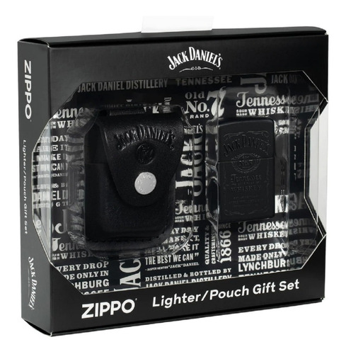 Encendedor Zippo Modelo 48460 Jack Daniels + Funda Garantia