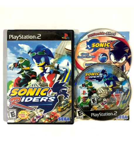 Sonic Riders + Sonic X Dvd - Juego Original Playstation 2