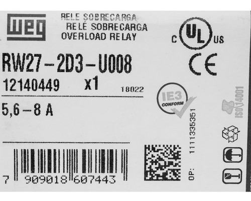 Rele De Sobrecarga Montaje Directo 5.6-8a - 12140449