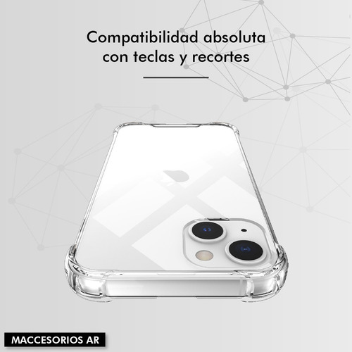 Imagen 7 de 10 de Funda Antishock Compatible iPhone 13 - Bordes Reforzados