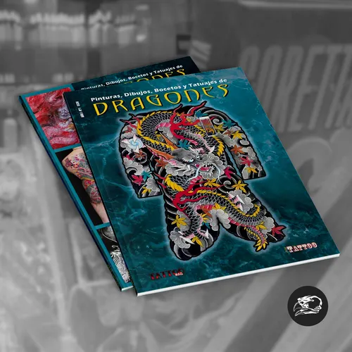 Libro Dragones - Oriental Bocetos Tatuajes - Tattoo