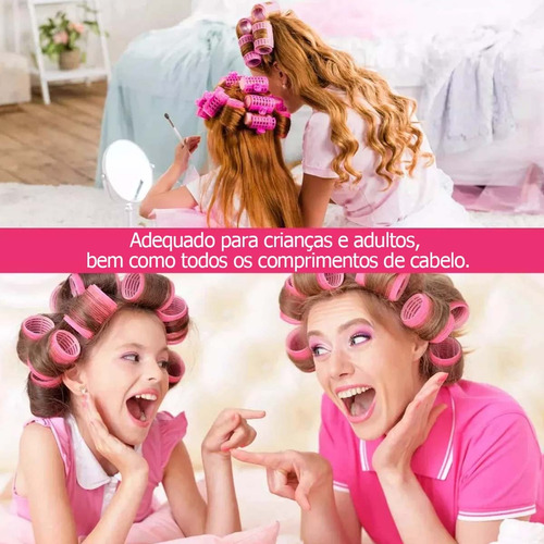 48 Peças Para Modelagem De Cabelo Com Velcro Com Clip