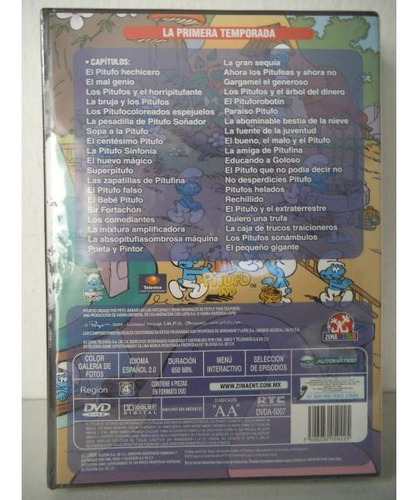 Imagen 4 de 4 de Los Pitufos Primera Temporada Dvd 4 Discos
