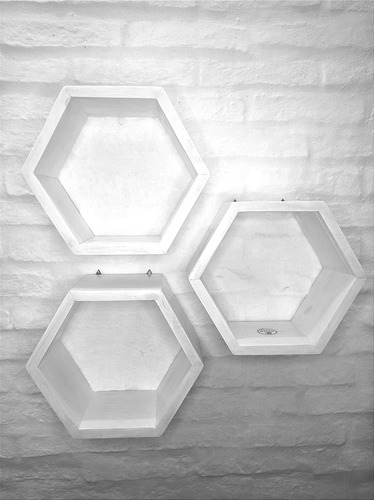 Repisa Hexagonal , Kit X 3