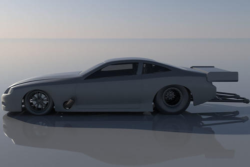 Pro Mod Chevy Cobalt - Impresionante Escultura De Coche De