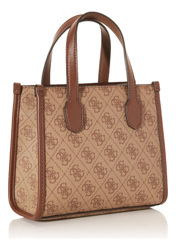 Bolso Guess Silvana Small Latte Para Mujer