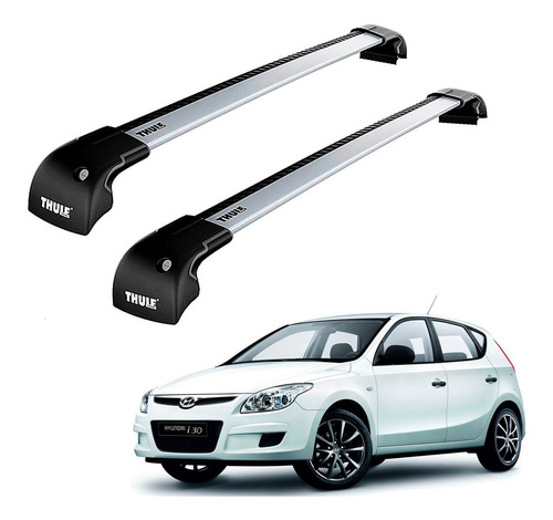 Rack De Teto Hyundai I30 2009 A 2012 Thule Wingbar Edge