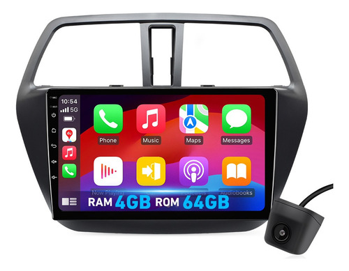 Estéreo 4+64g Carplay For Suzuki S-cross 2012-2022 4k Wifi6