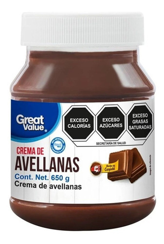 Crema De Avellanas Great Value 650 G