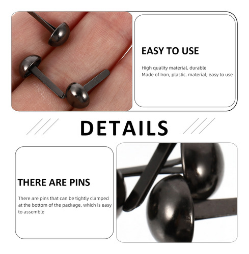 Mini Clavos En Forma De Hongo Con Dos Pies Redondos, 50 Unid
