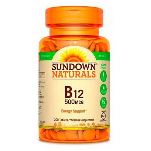 Vitamina Sundown Naturals B12 - 200 Tabletas