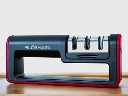 Afilador Cuchillos Filoshark 3 En 1 Alisado Pulido Afilado