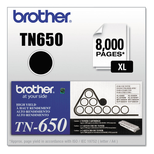 Brttn650 - Tóner Brother Tn650 De Alto Rendimiento
