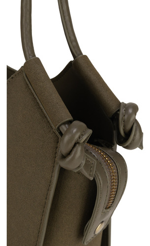 Bolsa Satchel Cloe Ecerali Mediano Color Verde