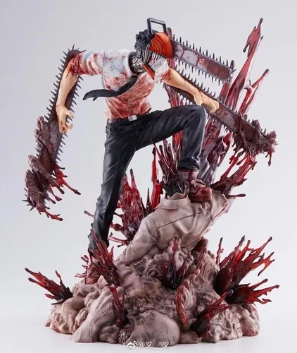 Figura Chainsaw Man Anime Motosserra Nova 12cm Promoção