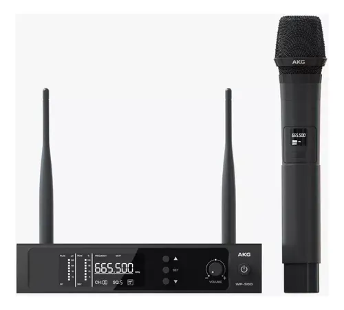 comprar Microfone Sem Fio Akg Wp300 | 100 Canais | Garantia | Nfe