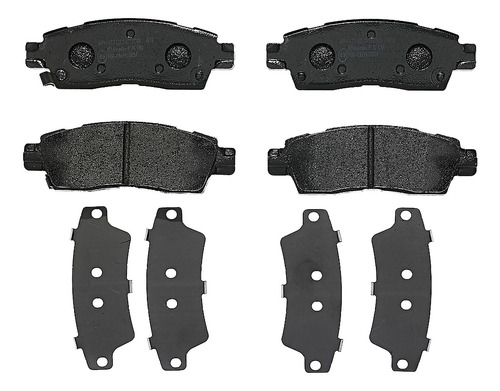Set-4 Balatas Traseras Gmc Envoy 4.2l L6 02-07 Brembo