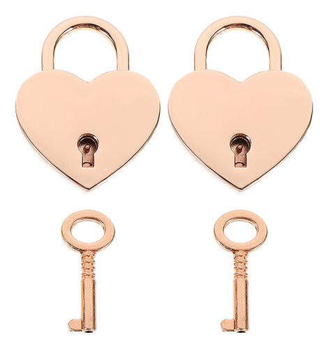 Juego De 2 Llaves Wedding Bridge Lock Con Forma De Corazón P