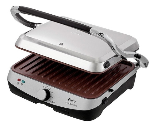 Plancha Panini Asador Eléctrico Oster Ckstpa4881 Bioceramic