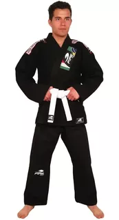 Gi Kimono Fire Sports Negro Adulto Jiu Jitsu Brasileño 550gr