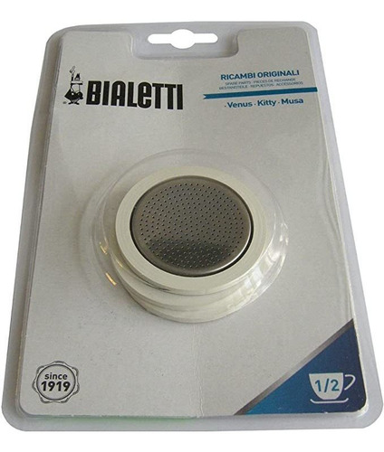 Bialetti 07013 Filtro De Acero Inoxidable, Cafetera De 6 Taz