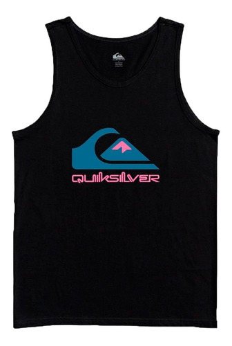 Quiksilver Musculosa Lifestyle Hombre Omni Logo Negro Ras